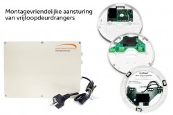 Vrijloopdeurdrangers aansturen